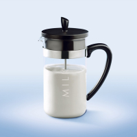 PERFECT MILK Milk frother 350 ml<br>with lid and push button made of PP