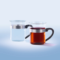 PERFECT GLASS 2 coffee/tea mugs 25 cl