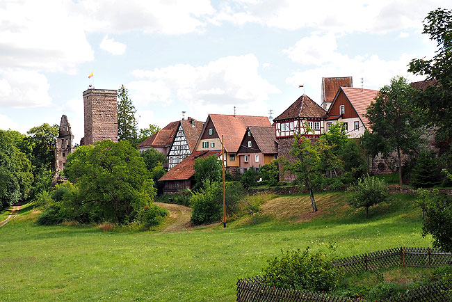 Burg und Städtchen Zavelstein Ansicht von Norden, Foto: Christoph Engels (2020)