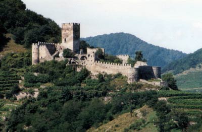 Hinterhaus: Ansicht der Burg vom Donautal. Foto: Gerhard Reichhalter (1999)