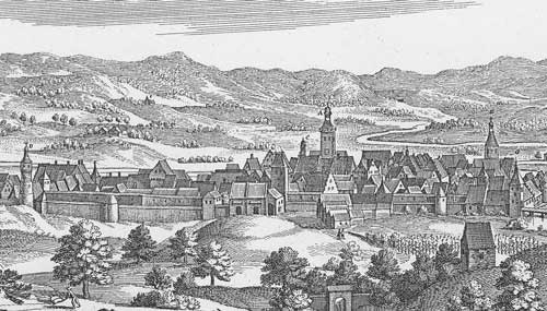 Das Pflegschloss von N (M. Merian 1644, n. S. 14)