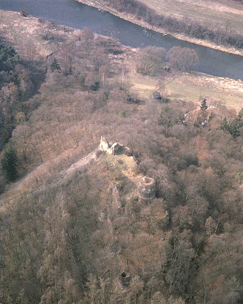 Leteck snmek hradu - Luftaufnahme der Burg