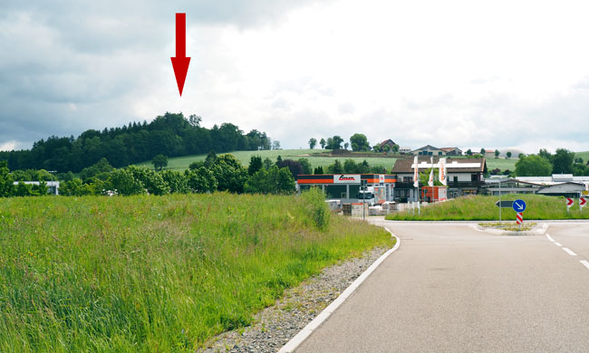 Ki&szlig;legg Zaisenhofen; Ansicht von Westen; Foto: Christoph Engels (2025).