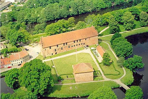 Aerial view, photo: Nyborg Slot/stfyns Museer